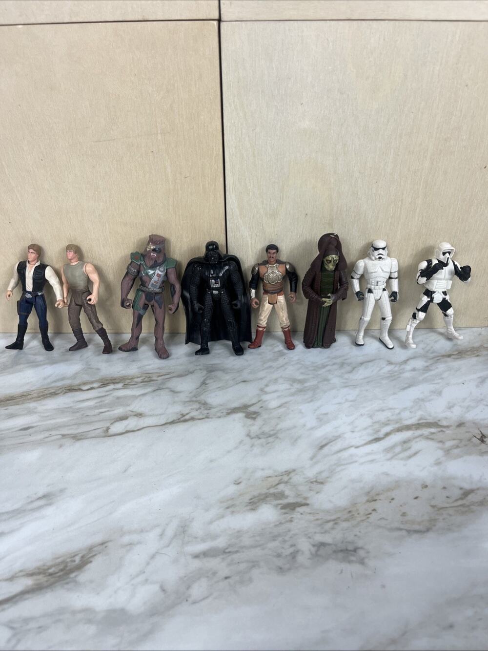 Vintage 1990 Star Wars Lot Of 95-99 Darth Vader, Han Solo & Lando.